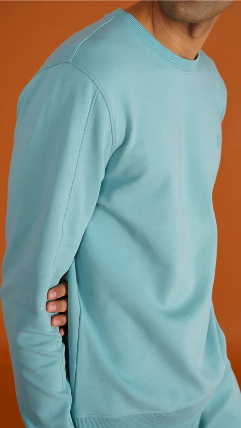 Constant Solid Sweatshirt Jolly Turquoise