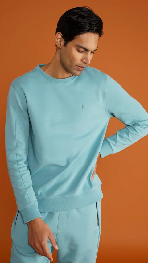 Constant Solid Sweatshirt Jolly Turquoise