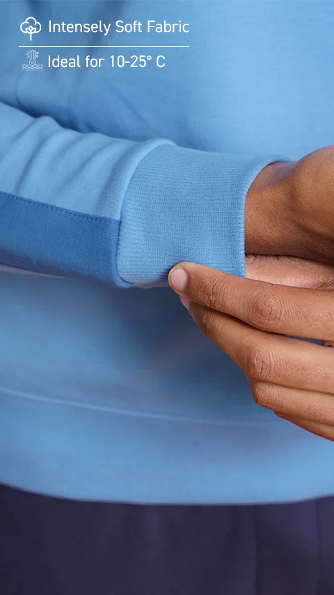 Constant 500 Day Sweatshirts Color Block- True Blue