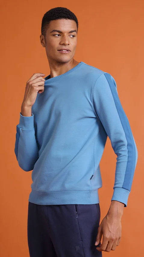 Constant 500 Day Sweatshirts Color Block- True Blue