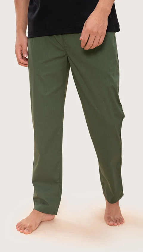 The Stretch Pyjama Pants Forest Green