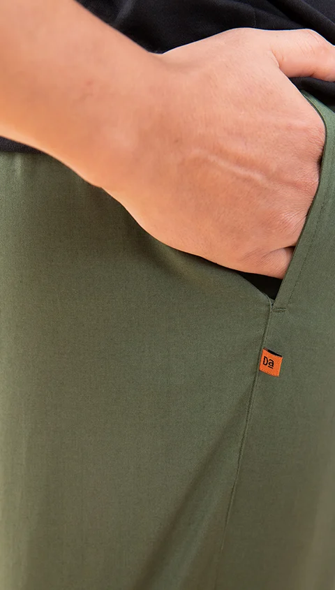 The Stretch Pyjama Pants Forest Green