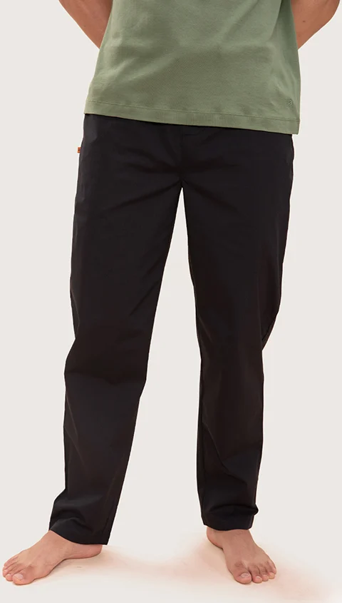 The Stretch Pyjama Pants Jet Black