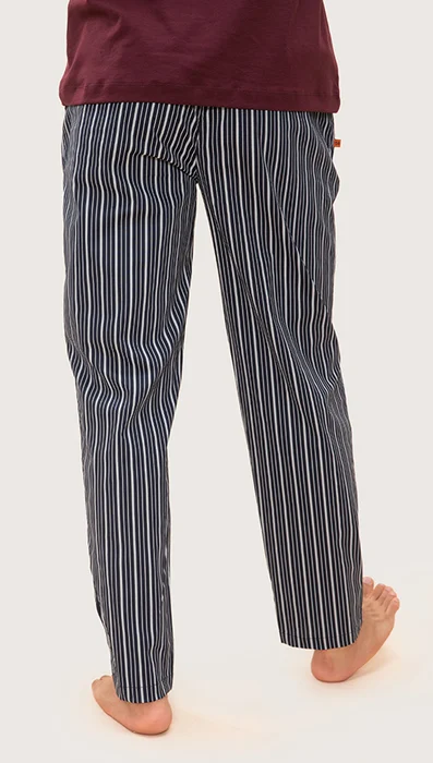 The Stretch Pyjama Pants Midnight Blue Stripes
