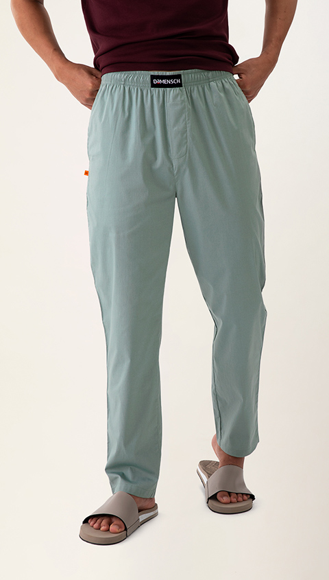 Men Pyjama Pant Online Pant Nap Green DaMENSCH