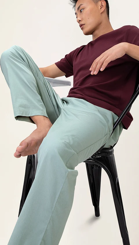 The Stretch Pyjama Pants Nap Green