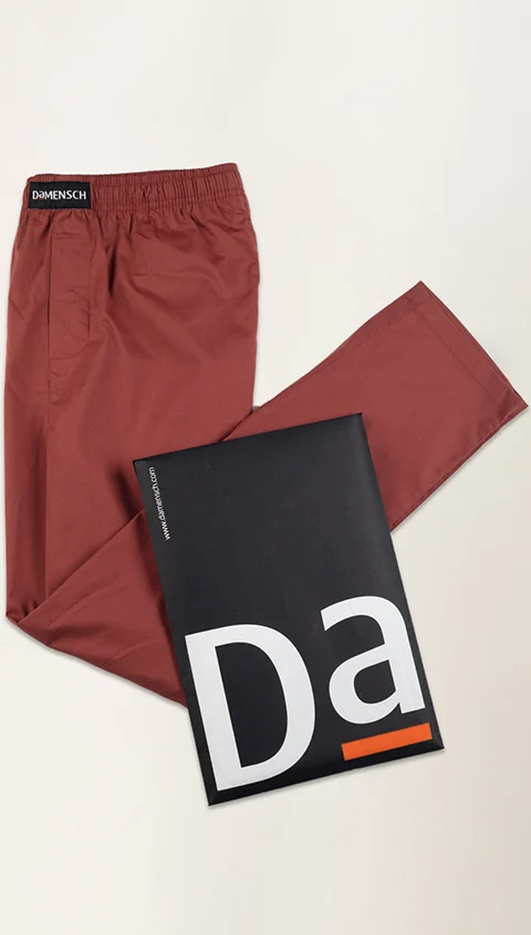 The Stretch Pyjama Pants Slumber Maroon