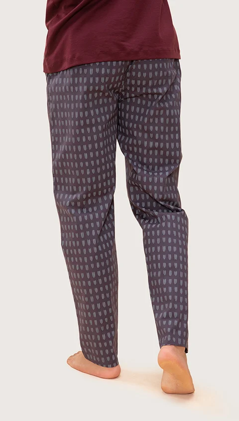 The Stretch Pyjama Pants Stroky Grey