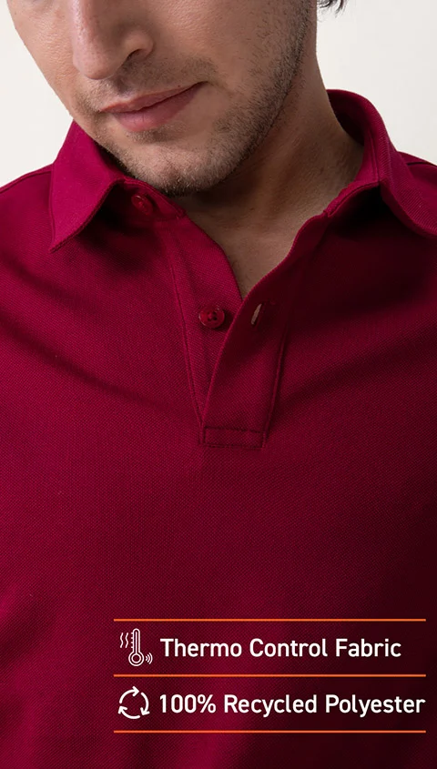 Constant Polo T-Shirt Beet Maroon