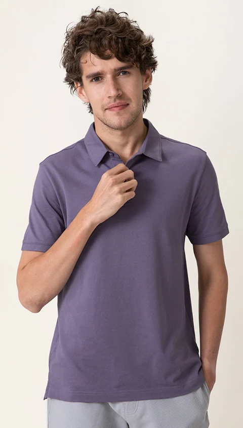 Constant Polo T-Shirt Lavender Blue