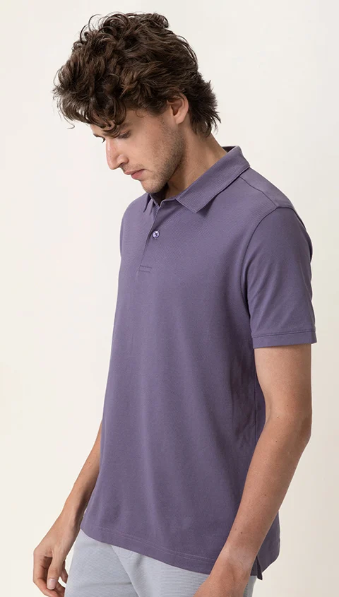 Constant Polo T-Shirt Lavender Blue