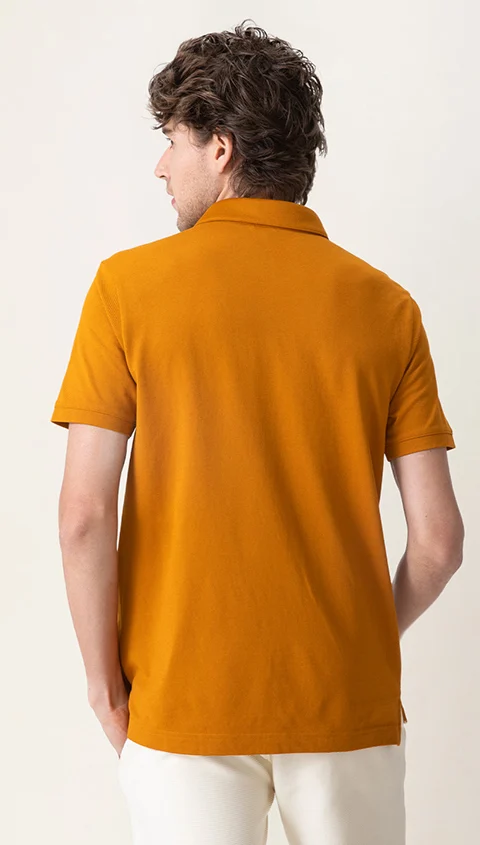 Constant Polo T-Shirt Mustard Yellow