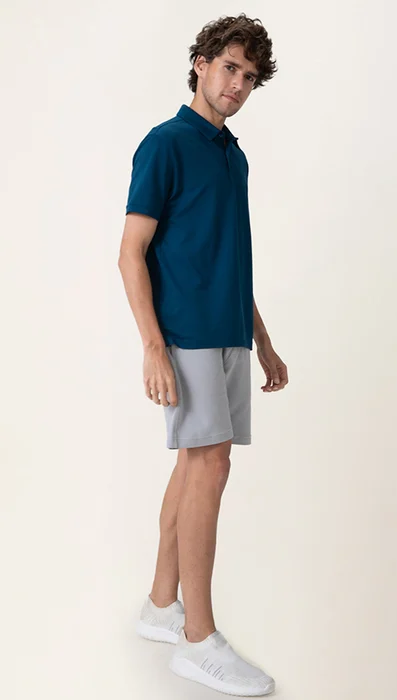 Constant Polo T-Shirt Teal Blue