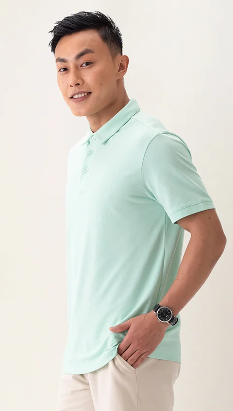 Statement All Degree Polo Turquoise