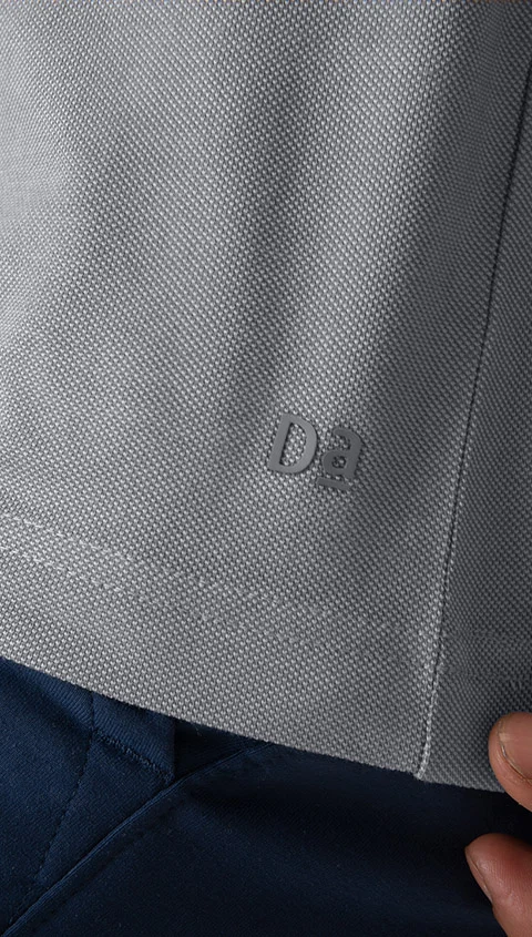 Statement All Degree Polo Zipper- Cloud Grey