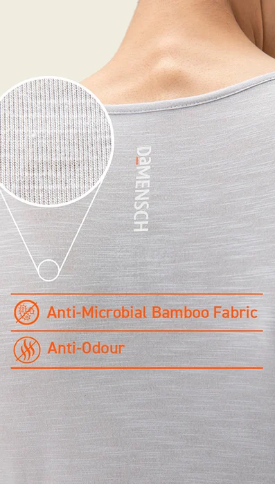Neo-Skin Bamboo Vest Crisp Grey