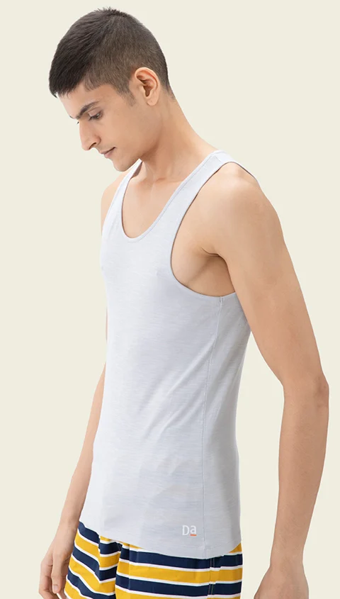 Neo-Skin Bamboo Vest Crisp Grey