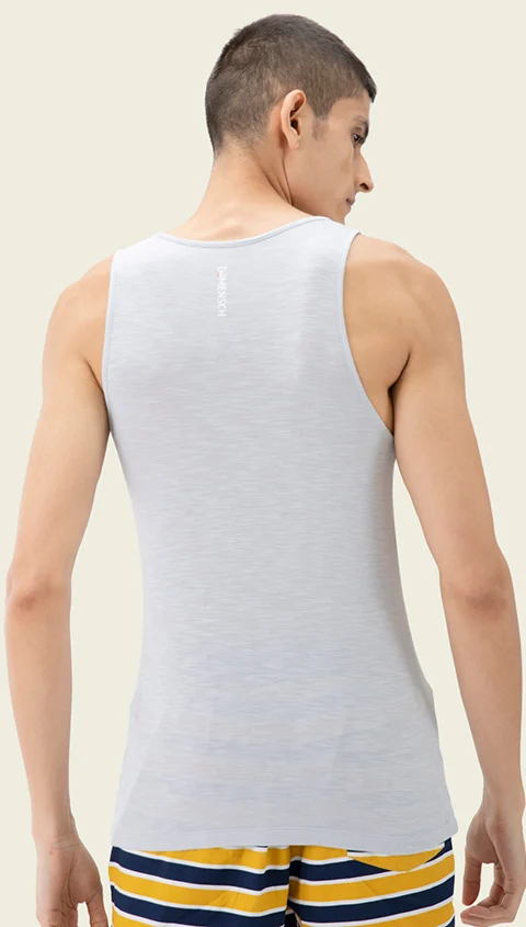Neo-Skin Bamboo Vest Crisp Grey