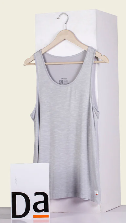 Neo-Skin Bamboo Vest Crisp Grey