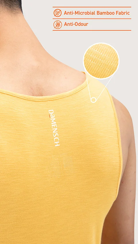 Neo-Skin Bamboo Vest Mustard Yellow