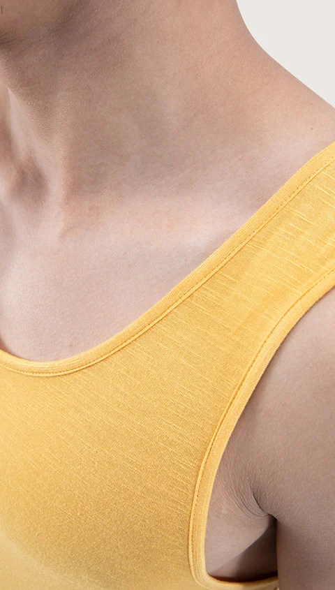 Neo-Skin Bamboo Vest Mustard Yellow