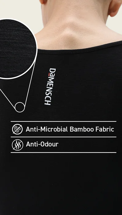 Neo-Skin Bamboo Vest Natural Black