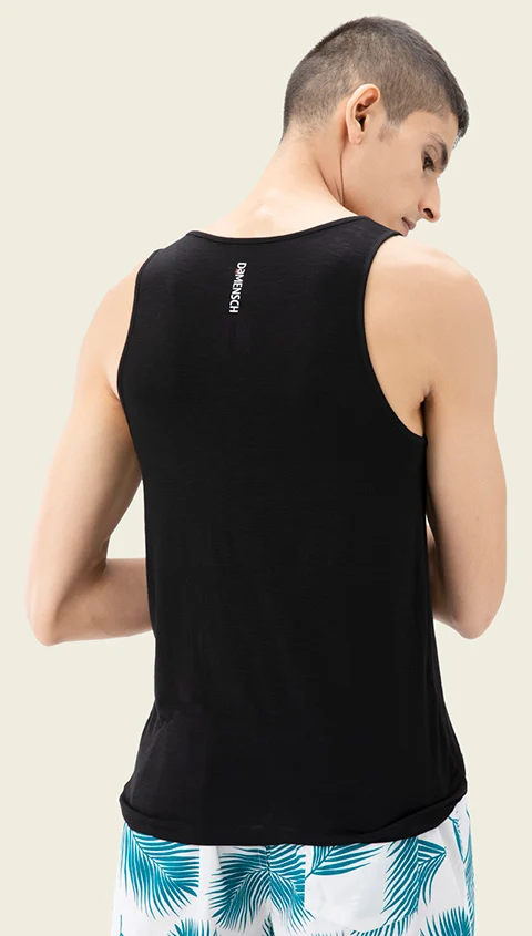 Neo-Skin Bamboo Vest Natural Black