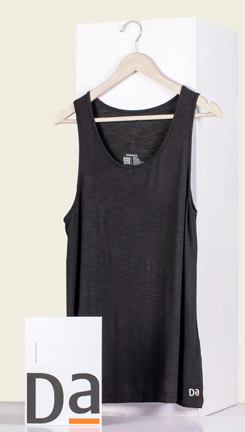 Neo-Skin Bamboo Vest Natural Black