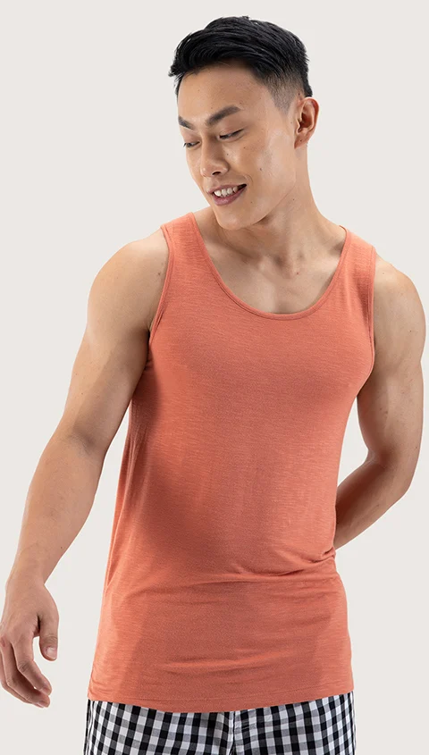 Neo-Skin Bamboo Vest Rust