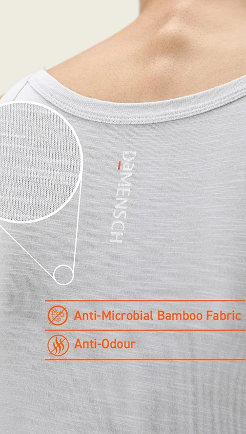 Neo-Skin Bamboo Vest Crisp Grey