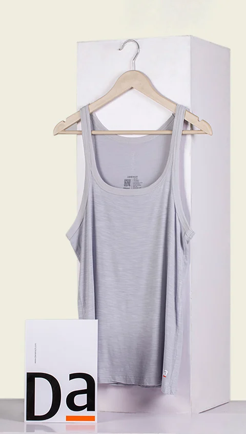 Neo-Skin Bamboo Vest Crisp Grey