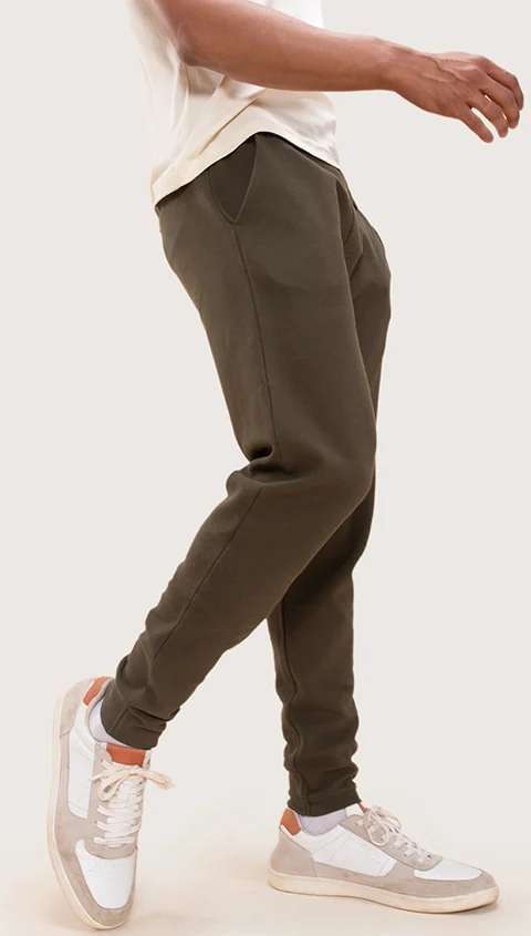 Statement Textured Jogger Assure Green