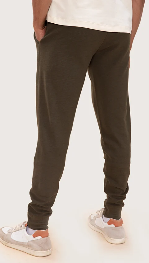 Statement Textured Jogger Assure Green