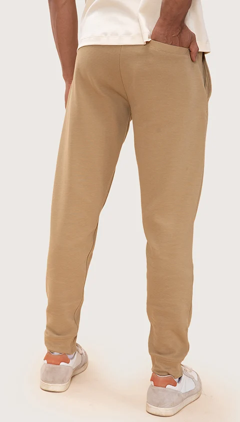 Statement Textured Jogger Faithful Beige