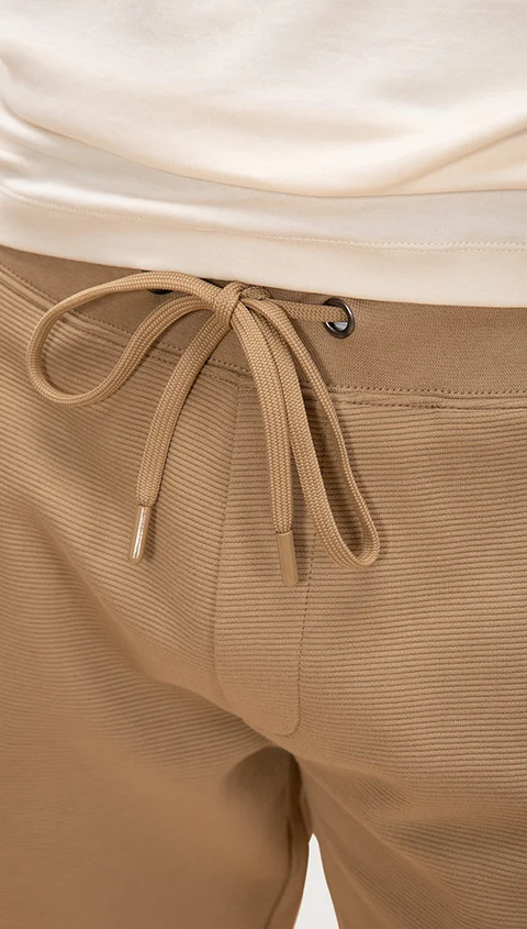 Statement Textured Jogger Faithful Beige