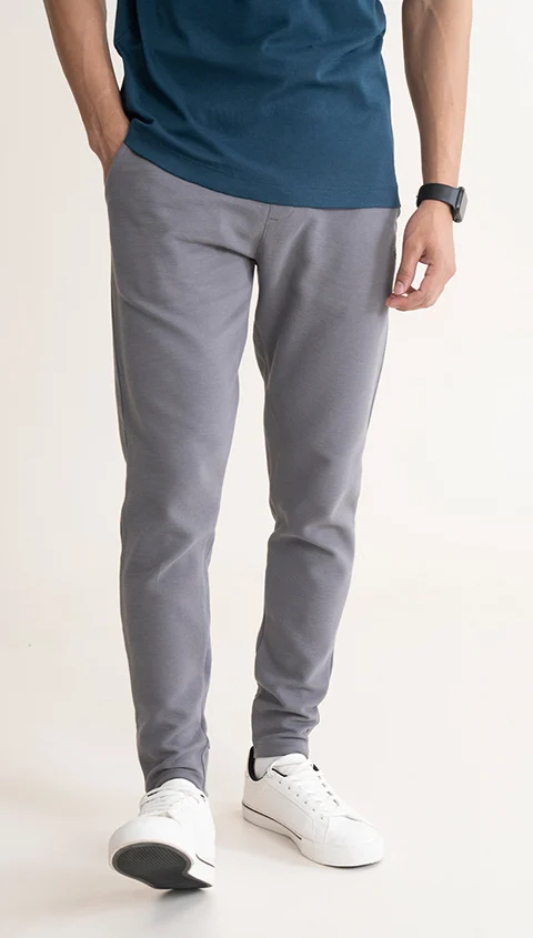 Statement Textured Jogger Glory Grey