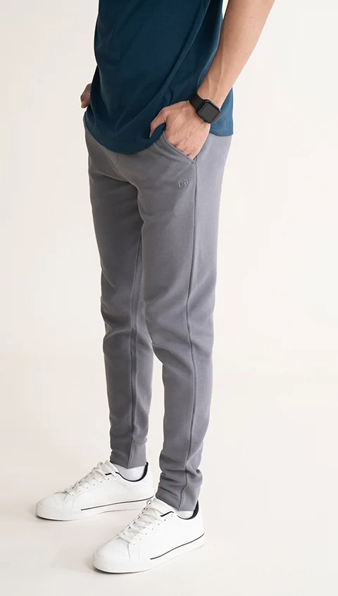 Statement Textured Jogger Glory Grey