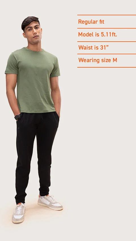 Statement Textured Jogger Stern Black