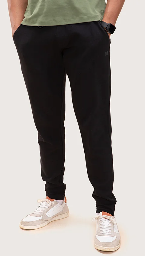 Statement Textured Jogger Stern Black