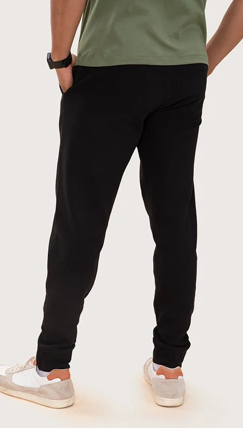 Statement Textured Jogger Stern Black