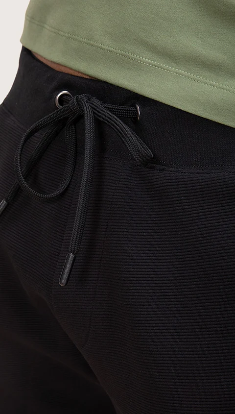 Statement Textured Jogger Stern Black