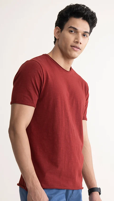 Fluid Tees Cocoa Maroon