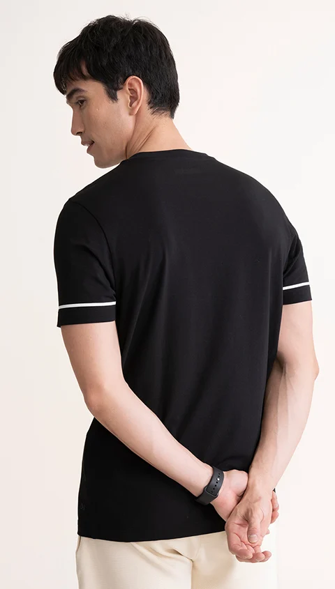 Fluid Tees Contrast Jet Black