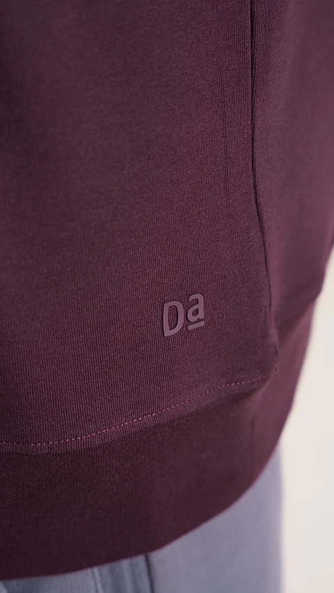 Fluid Tees Ribbed Sleeves- Loyal Maroon