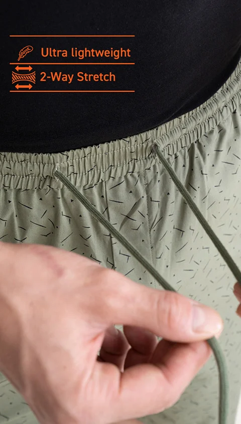 Breeeze Ultra-Light Casual Lounge Shorts Olivine Green