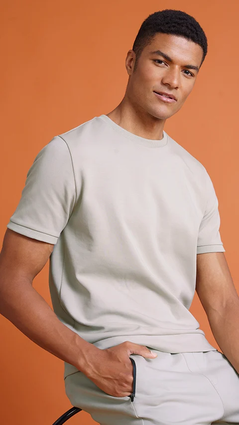 Constant Half Sleeve Sweatshirt Da Honest Grey