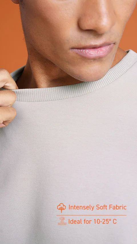 Constant Half Sleeve Sweatshirt Da Honest Grey