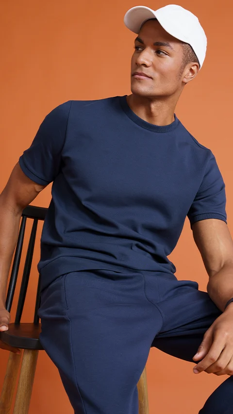 Constant Half Sleeve Sweatshirt Da Midnight Blue