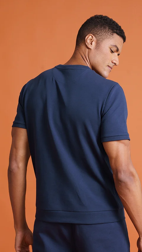 Constant Half Sleeve Sweatshirt Da Midnight Blue