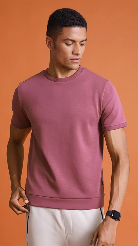 Constant Half Sleeve Sweatshirt Da Shadow Maroon